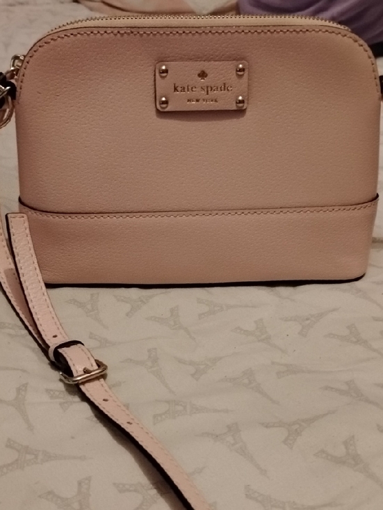 kate spade Handbags - Kate Spade Pale Pink Leather Crossbody Bag w/ Sunglasses, Case, Flower Charm